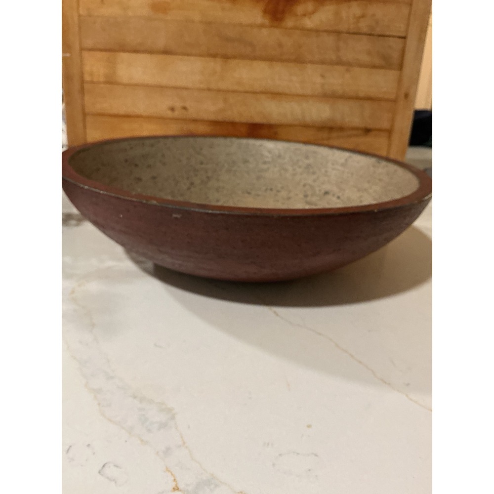 Vintage Rustic Primitive Wood Bowl Large Handcrafted Farmhouse Decor